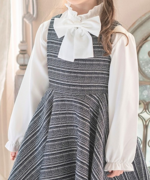 Catherine Cottage（キャサリンコテージ）の「3WAYリボンブラウス（シャツ/ブラウス・キッズ・ホワイト・110/120/130/140/150/160）」の12枚目の写真