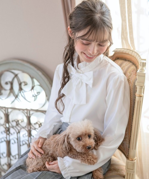 Catherine Cottage（キャサリンコテージ）の「3WAYリボンブラウス（シャツ/ブラウス・キッズ・ホワイト・110/120/130/140/150/160）」の13枚目の写真