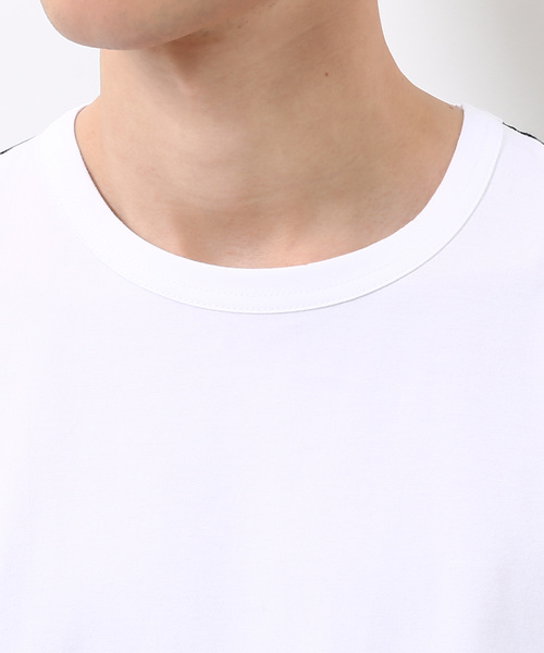 ALOYE(アロイ)の「【ALOYE】別注 亀田縞ストライプTシャツ(Tシャツ/カットソー・メンズ・ホワイト/ブラック・L/M)」の5枚目の写真