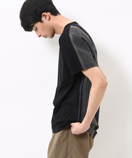 セール】【ALOYE】別注 亀田縞ストライプTシャツ（Tシャツ