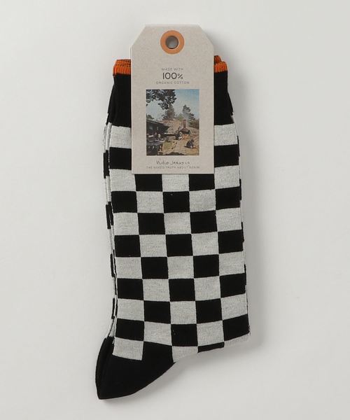 Nudie Jeans(ヌーディージーンズ)の「Olsson / ソックス(ソックス/靴下・メンズ・ブラック/オレンジ・FREE)」の1枚目の写真