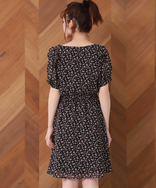 NICE CLAUP ワンピース　(カプチーノ) セール】柄アソート花柄ワンピース（ワンピース）｜one after another