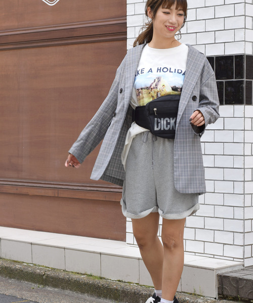 w closet（ダブルクローゼット）の「グレンチェックテーラードジャケット_（テーラードジャケット・レディース・ブラック/ブラウン・FREE）」の8枚目の写真