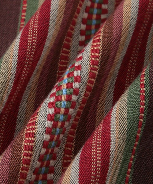 ADAM ET ROPE'（アダムエロペ）の「インディアンストライプチュニック（シャツ/ブラウス・メンズ・ブラック/サックスブルー/ブルー・FREE）」の9枚目の写真