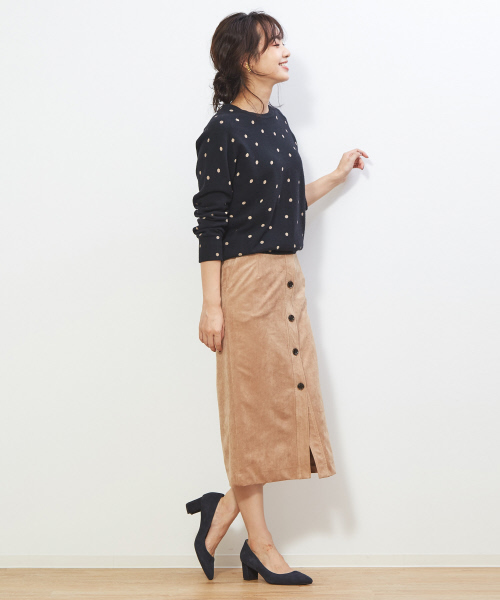 PICHE ABAHOUSE(ピシェ アバハウス)の「チャンキーヒールパンプス(パンプス・レディース・ブラック/ベージュ/その他/ネイビー・40/38/39/35/36/37/34)」の5枚目の写真