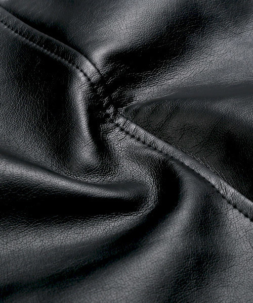 LUXSTYLE（ラグスタイル）の「PUレザーシングルライダースジャケット（ライダースジャケット・メンズ・ブラック/ネイビー・M/L/XL）」の12枚目の写真