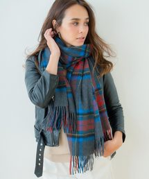 macocca | 内モンゴル産カシミヤ100％チェックストール(ストール/ショール)