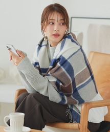 macocca(マコッカ)の内モンゴル産 カシミヤ100% チェック ストール(ストール/ショール)