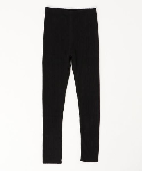 Bou Jeloud（ブージュルード）の「温か起毛◆リブレギンス（レギンス/スパッツ・レディース・ライトグレー/ブラック/杢グレー・FREE）」の15枚目の写真