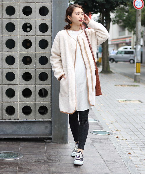 Bou Jeloud（ブージュルード）の「温か起毛◆リブレギンス（レギンス/スパッツ・レディース・ライトグレー/ブラック/杢グレー・FREE）」の6枚目の写真