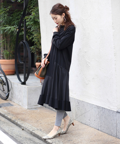 Bou Jeloud（ブージュルード）の「温か起毛◆リブレギンス（レギンス/スパッツ・レディース・ライトグレー/ブラック/杢グレー・FREE）」の9枚目の写真