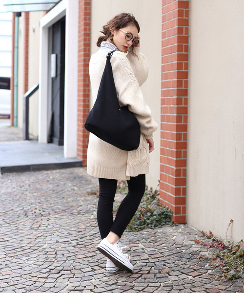 Bou Jeloud（ブージュルード）の「温か起毛◆リブレギンス（レギンス/スパッツ・レディース・ライトグレー/ブラック/杢グレー・FREE）」の12枚目の写真