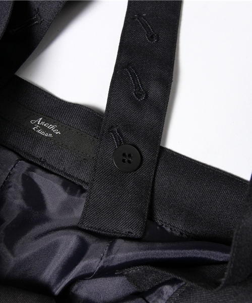 Another Edition（アナザーエディション）の「AE W サスペンダー ワイド PT（その他パンツ・レディース・ネイビー/その他1/その他2・SMALL/MEDIUM）」の5枚目の写真