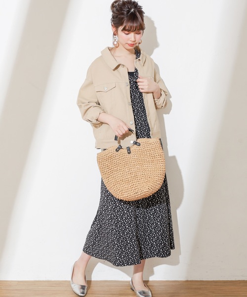 natural couture（ナチュラルクチュール）の「レトロ小花ワンピース（ワンピース・レディース・ブラック系その他/グリーン系その他/ピンク系その他/ホワイト系その他/グレイッシュベージュ/ベージュ/ホワイト系その他2/ブラック・FREE）」の11枚目の写真