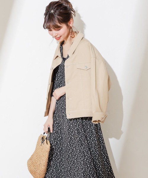 natural couture（ナチュラルクチュール）の「レトロ小花ワンピース（ワンピース・レディース・ブラック系その他/グリーン系その他/ピンク系その他/ホワイト系その他/グレイッシュベージュ/ベージュ/ホワイト系その他2/ブラック・FREE）」の12枚目の写真