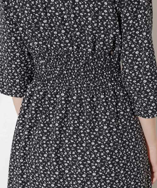 natural couture（ナチュラルクチュール）の「レトロ小花ワンピース（ワンピース・レディース・ブラック系その他/グリーン系その他/ピンク系その他/ホワイト系その他/グレイッシュベージュ/ベージュ/ホワイト系その他2/ブラック・FREE）」の22枚目の写真