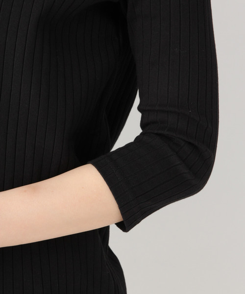 GLOBAL WORK(グローバルワーク)の「リブチュニックヘンリー/827995(Tシャツ/カットソー・レディース・ダークブラウン/ブラック/ホワイト・MEDIUM/LARGE)」の11枚目の写真