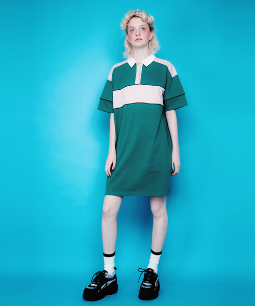 Candy Stripper（キャンディストリッパー）の「NAUGHTY TEDDY POLO ワンピース（ワンピース・レディース・グリーン/ベージュ/ブラック・2）」の12枚目の写真