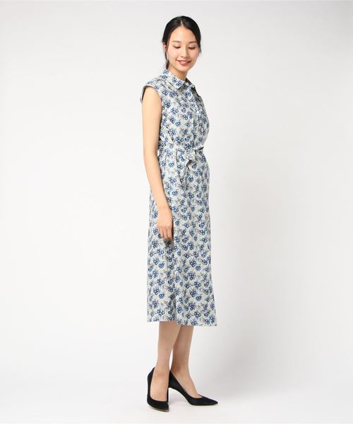 Allureville アルアバイル のファッション ワンピース タナローンフラワープリントシャツワンピース ワンピース セール