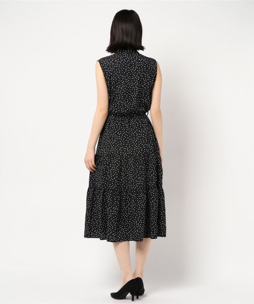 【あすつく】 ドット柄ロングワンピース（ワンピース）｜fifth（フィフス）の ワンピース