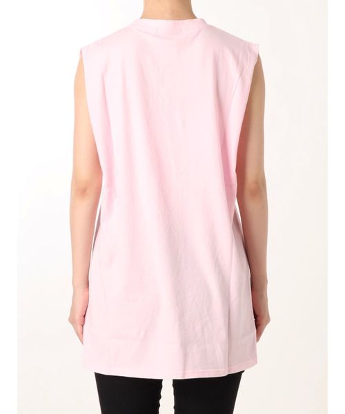 jouetie（ジュエティ）の「グランジロゴBIGタンク（Tシャツ/カットソー・レディース・ブラック/オフホワイト/ベビーピンク・MEDIUM）」の4枚目の写真