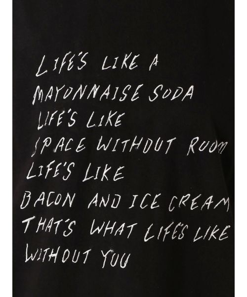 jouetie（ジュエティ）の「グランジロゴBIGタンク（Tシャツ/カットソー・レディース・ブラック/オフホワイト/ベビーピンク・MEDIUM）」の6枚目の写真