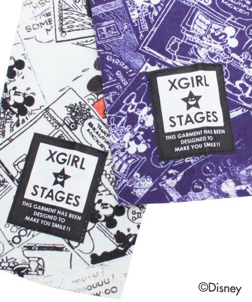 X-girl Stages(エックスガールステージス)の「【Disney(ディズニー)】 “MICKEY COMICS” LEGGINGS (12M~3T)/ レギンス(レギンス/スパッツ・キッズ・ホワイト/ネイビー・12M/2T/3T)」の5枚目の写真