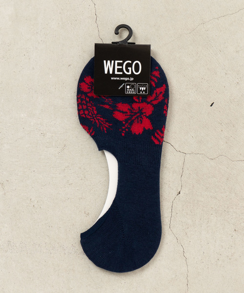 WEGO(ウィゴー)の「WEGO/ハイビスカスベリーショートソックス(ソックス/靴下・メンズ・ネイビー/レッド/ブラック・FREE)」の9枚目の写真