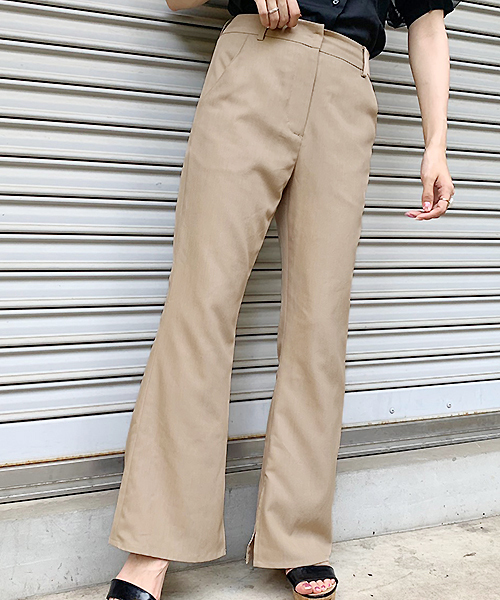 apres jour（アプレジュール）の「フレアパンツ【ZOZOTOWN限定アイテム】（その他パンツ・レディース・ブラック/ベージュ/モカ/アイボリー/ボルドー・フリー）」の4枚目の写真
