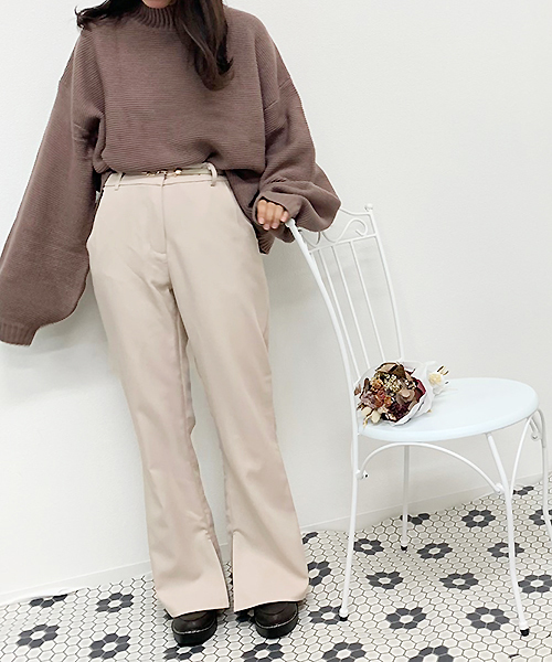 apres jour（アプレジュール）の「フレアパンツ【ZOZOTOWN限定アイテム】（その他パンツ・レディース・ブラック/ベージュ/モカ/アイボリー/ボルドー・フリー）」の14枚目の写真