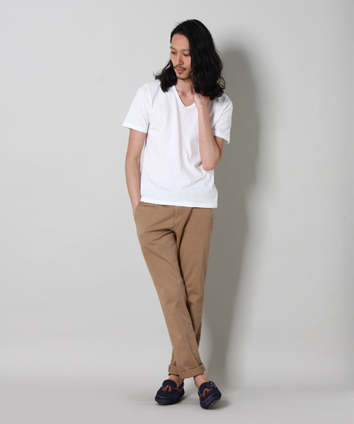 MEN'S MELROSE(メンズメルローズ)の「TOMOKAZU MYOJIN(明神智和)×MEN'S MELROSEコラボレートTシャツ(Tシャツ/カットソー・メンズ・ホワイト/ブルー・MEDIUM/LARGE)」の9枚目の写真