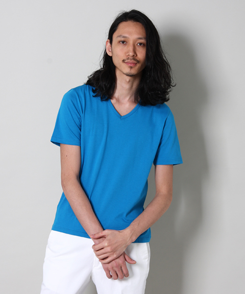 MEN'S MELROSE(メンズメルローズ)の「TOMOKAZU MYOJIN(明神智和)×MEN'S MELROSEコラボレートTシャツ(Tシャツ/カットソー・メンズ・ホワイト/ブルー・MEDIUM/LARGE)」の22枚目の写真