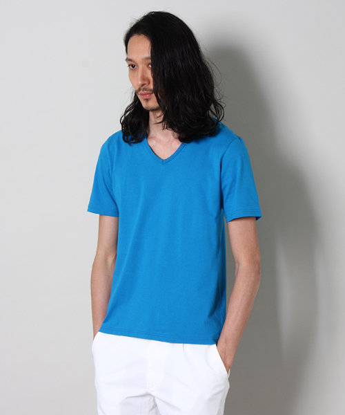 MEN'S MELROSE(メンズメルローズ)の「TOMOKAZU MYOJIN(明神智和)×MEN'S MELROSEコラボレートTシャツ(Tシャツ/カットソー・メンズ・ホワイト/ブルー・MEDIUM/LARGE)」の11枚目の写真