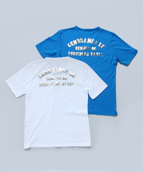 MEN'S MELROSE(メンズメルローズ)の「TOMOKAZU MYOJIN(明神智和)×MEN'S MELROSEコラボレートTシャツ(Tシャツ/カットソー・メンズ・ホワイト/ブルー・MEDIUM/LARGE)」の7枚目の写真