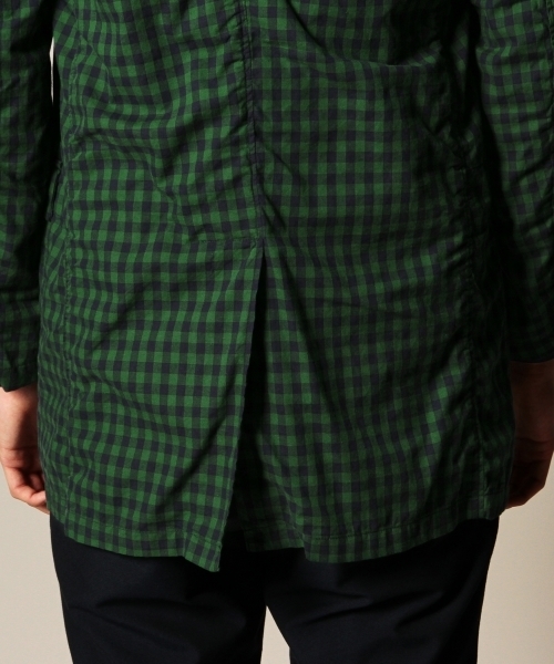 BEAUTY&YOUTH UNITED ARROWS(ビューティーアンドユースユナイテッドアローズ)の「BY シャツ/ファブリック コート(ステンカラーコート・メンズ・ケリー/ネイビー・X-LARGE/MEDIUM/SMALL/LARGE)」の3枚目の写真