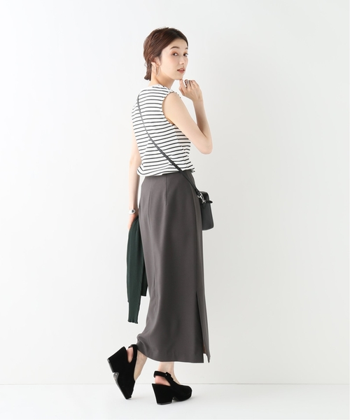 IENA（イエナ）の「トタンテレコ ノースリーブプルオーバー◆（Tシャツ/カットソー・レディース・ブラック/グリーン/アイボリー/ホワイト系その他・FREE）」の6枚目の写真