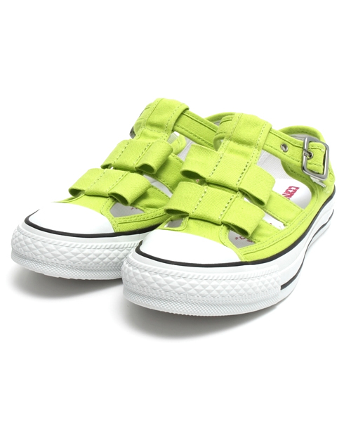 CONVERSE(コンバース)の「ALL STAR INTERRIBBON OX/オールスター インターリボン OX(スニーカー・レディース・オフホワイト/ライトグリーン・5/6/4.5/3/4/3.5/5.5)」の1枚目の写真