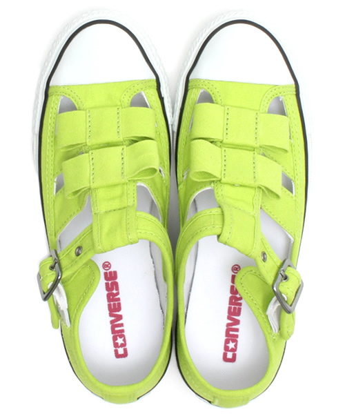 CONVERSE(コンバース)の「ALL STAR INTERRIBBON OX/オールスター インターリボン OX(スニーカー・レディース・オフホワイト/ライトグリーン・5/6/4.5/3/4/3.5/5.5)」の8枚目の写真