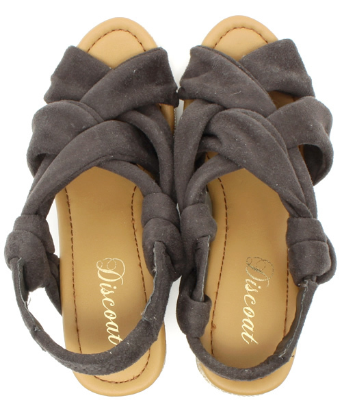 OUTLET（アウトレット）の「【Discoat】ネジリウエッジサンダル（サンダル・レディース・チャコールグレー・LARGE/MEDIUM）」の4枚目の写真