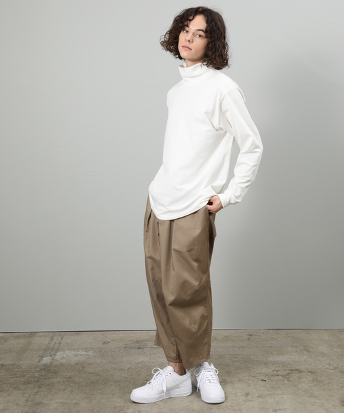 JUNRED（ジュンレッド）の「スタンダードタートルネック（Tシャツ/カットソー・メンズ・ホワイト/ブラック・S/M/L）」の3枚目の写真