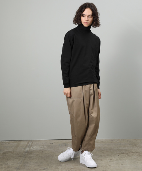 JUNRED（ジュンレッド）の「スタンダードタートルネック（Tシャツ/カットソー・メンズ・ホワイト/ブラック・S/M/L）」の4枚目の写真