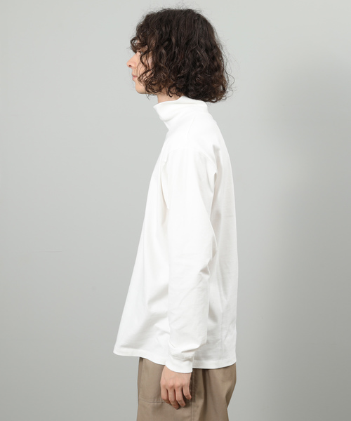 JUNRED（ジュンレッド）の「スタンダードタートルネック（Tシャツ/カットソー・メンズ・ホワイト/ブラック・S/M/L）」の5枚目の写真