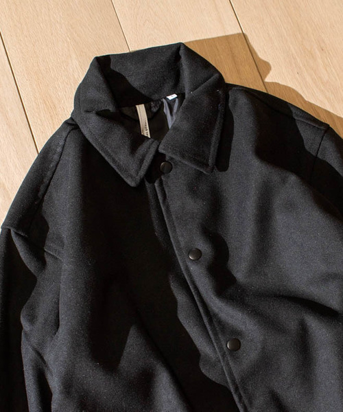 JOHN'S CLOSET(ジョンズクローゼット)の「【i】メルトンコーチジャケット アウター(ダウンジャケット/コート・メンズ・ブラック系その他/ブラック/グレー/ベージュ/ネイビー・MEDIUM/LARGE/X-LARGE/SMALL)」の7枚目の写真