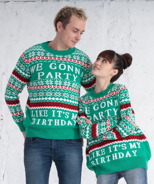 UGLY（アグリー）の「UGLY アグリー クリスマス ダサセーター（ニット/セーター・レディース・ブラック/ダークグリーン/グレー/レッド/ワインレッド/グリーン系その他/レッド系その他/ブラック系その他2/ブラック系その他3/グリーン系その他2/レッド系その他2/レッド系その他3/レッド系その他4・SMALL/LARGE/FREE）」の7枚目の写真