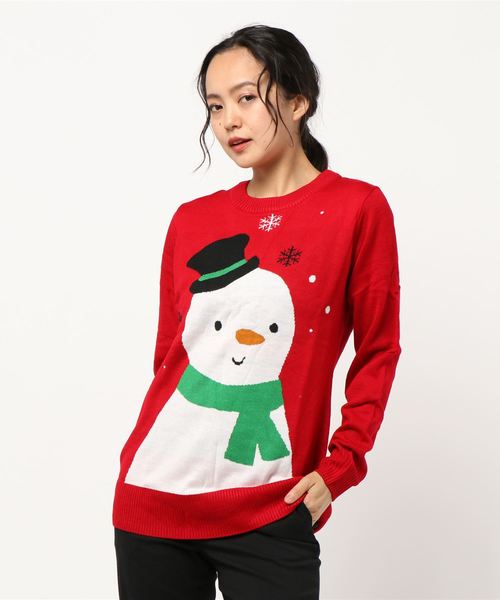 UGLY（アグリー）の「UGLY アグリー クリスマス ダサセーター（ニット/セーター・レディース・ブラック/ダークグリーン/グレー/レッド/ワインレッド/グリーン系その他/レッド系その他/ブラック系その他2/ブラック系その他3/グリーン系その他2/レッド系その他2/レッド系その他3/レッド系その他4・SMALL/LARGE/FREE）」の20枚目の写真
