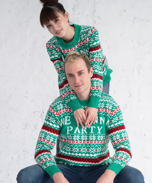 UGLY（アグリー）の「UGLY アグリー クリスマス ダサセーター（ニット/セーター・レディース・ブラック/ダークグリーン/グレー/レッド/ワインレッド/グリーン系その他/レッド系その他/ブラック系その他2/ブラック系その他3/グリーン系その他2/レッド系その他2/レッド系その他3/レッド系その他4・SMALL/LARGE/FREE）」の14枚目の写真