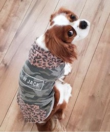 NEW JACK（ニュージャック）の「NEWJACK:CAMO LEOPARD HOODIE カモレオパード フーディ/パーカー（ペットウェア）」