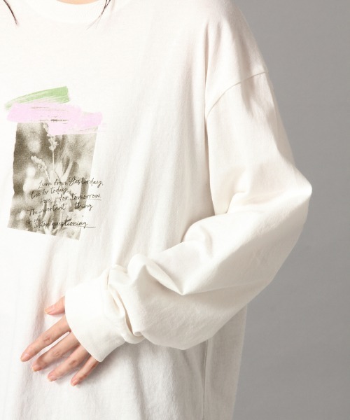 LOWRYS FARM（ローリーズファーム）の「フォトロンＴ　875268（Tシャツ/カットソー・レディース・チャコールグレー/ホワイト系その他/ホワイト系その他2・FREE）」の9枚目の写真