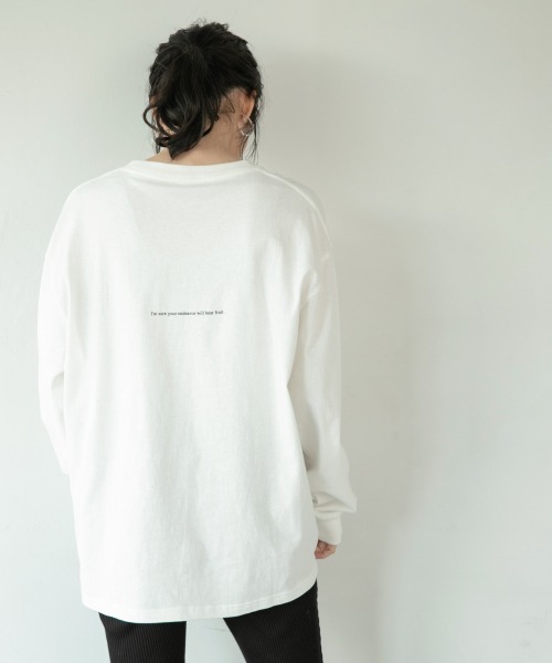 LOWRYS FARM（ローリーズファーム）の「フォトロンＴ　875268（Tシャツ/カットソー・レディース・チャコールグレー/ホワイト系その他/ホワイト系その他2・FREE）」の19枚目の写真