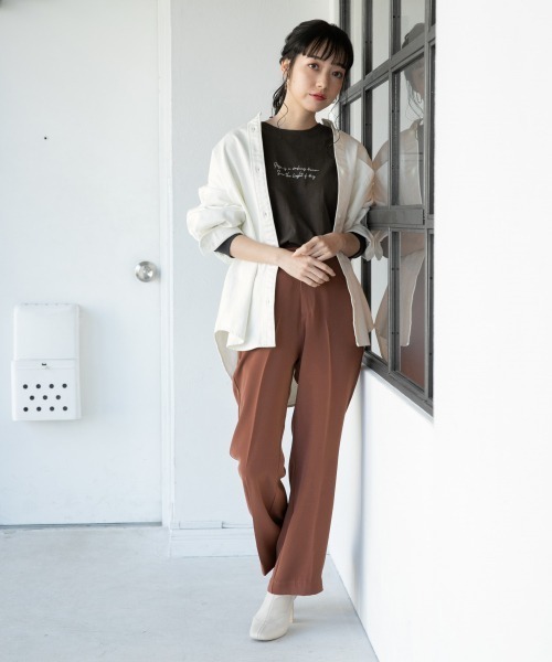 LOWRYS FARM（ローリーズファーム）の「フォトロンＴ　875268（Tシャツ/カットソー・レディース・チャコールグレー/ホワイト系その他/ホワイト系その他2・FREE）」の20枚目の写真